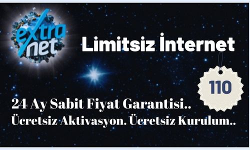 Extranet Limitsiz Kotasız Telefonsuz İnternet  110 TL